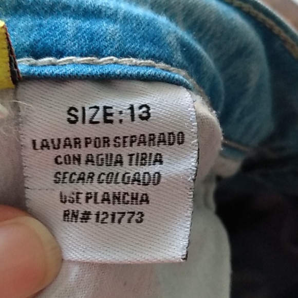 Skinny Stretch  Blue Jeans 13 Juniors 10/12 Women - Picture 8 of 9